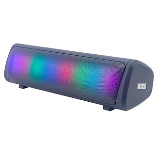 ZEBRONICS Knock Out Portable Bluetooth v5.3 Speaker with 10W Output RGB LED Lights TWS Function up to 10h* Backup USB mSD Passive Radiator (Blue).