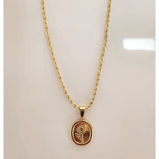 Elegant  Stylish Chain Pendant Necklace for women  girls  Cute Pendant for women  Stylish jewellery western pendant gold