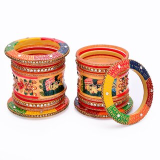 Beautiful Rajasthani Lac Bangle Set - Bangles & Bracelets | Buy online on ZillyBuy