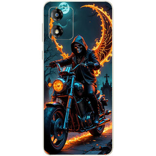Yug Emporium Moto E13 Ghost Rider 9D (Back Cover, Multicolor)