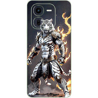 Yug Emporium iQOO Z9X 5G Fighter Lion Trendig theme (Back Cover, Multicolor)