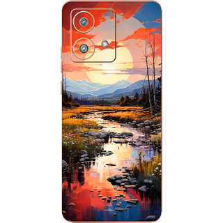 Yug Emporium Motorola Edge 40 Neo Morning View Scenery 9D (Back Cover, Multicolor)