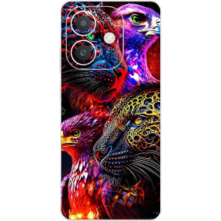 Yug Emporium Oppo A3x Animal 3D Theme (Back Cover, Multicolor)