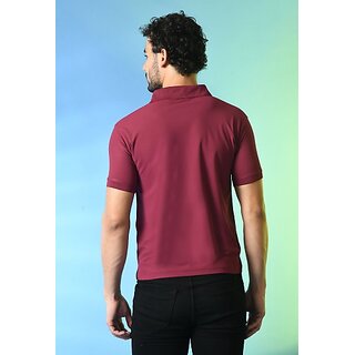 Affordable Men PrintCultr Solid Men Polo Neck Polyester Brown T-Shirt 2026 at ShopCircuit | ONDC