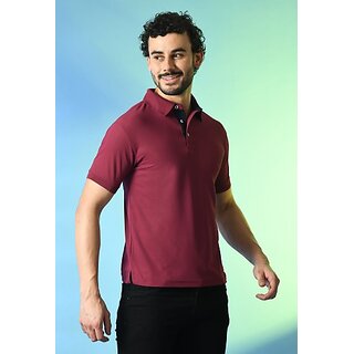 Affordable Men PrintCultr Solid Men Polo Neck Polyester Brown T-Shirt 2026 at ShopCircuit | ONDC