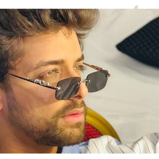 UV Protection, Gradient Rectangular Sunglasses (Free Size)  (For Men  Women, Black) - Sunglasses | Buy online on ZillyBuy