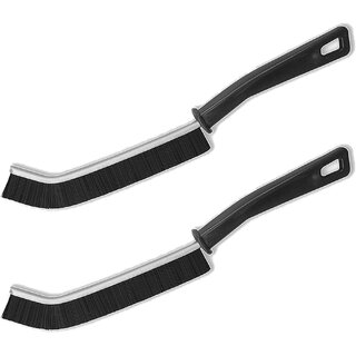 Gap Cleaning, Bathroom Gap Cleaning Brush, Clean Corners of Bathroom Kitchen Tiles, Window Slots, Multi-Purpose Set of 2 silver