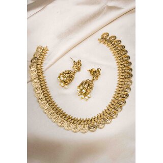 Traditional Lakshmi Devi Coins Necklace