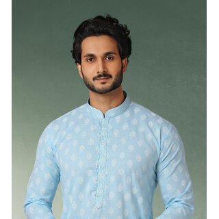 Stylish Men Raivat Ethnic Sky Blue Colour Cotton Kurta Pajama 1168 2026 at ShopCircuit | ONDC