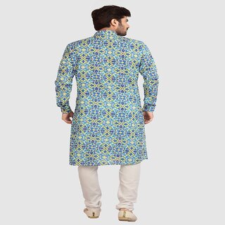 Stylish Men Raivat Ethnic Green Colour Cotton Printed Kurta Pajama 1248 2026 at ShopCircuit | ON