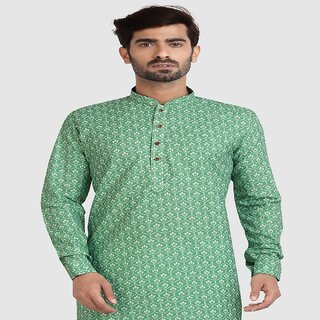 Luxurious Men Raivat Ethnic Green Colour Cotton Kurta Pajama 1262 2026 at ShopCircuit | ONDC