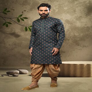 Raivat Ethnic Green Colour Cotton Digital Print Kurta Pajama 1555 - Ethnic Wear | Buy online on ZillyBuy