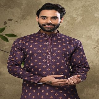New Men Raivat Ethnic Purple Colour Cotton Digital Print Kurta Pajama 1558 2026 at ShopCircuit |