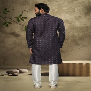 Chic Men Raivat Ethnic Blue Colour Cotton Digital Print Kurta Pajama 1568 2026 at ShopCircuit | 