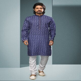 Sophisticated Men Raivat Ethnic Purple Colour Cotton Digital Print Kurta Pajama 1586 2026 at Sho