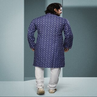 Sophisticated Men Raivat Ethnic Purple Colour Cotton Digital Print Kurta Pajama 1586 2026 at Sho