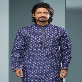Sophisticated Men Raivat Ethnic Purple Colour Cotton Digital Print Kurta Pajama 1586 2026 at Sho