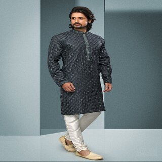 Raivat Ethnic Teal Green Colour Cotton Digital Print Kurta Pajama 1591 - Ethnic Wear | Buy online on ZillyBuy