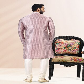 Latest Men Raivat Ethnic Onion Pink Colour Jacquard Banarasi Silk Pintux Work Kurta Pajama 2041 