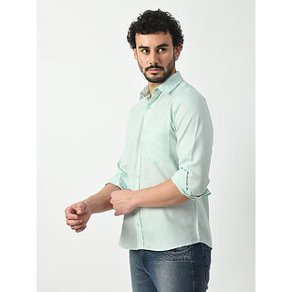Trendy Men Alokk Men Regular Fit Solid Curved Collar Casual Shirt (Light Blue) 2026 at ShopCircu