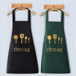 Waterproof Oil Proof Kitchen Cooking Aprons With Centre Pockets For Women  Men (Pack of 1) - Hardware, Tools and Home Safety | Buy online on ZillyBuy