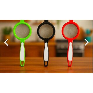 Set of 2 Tea & Coffee Strainer Filters  Stainless Steel Mesh, Multicolor, Made in India