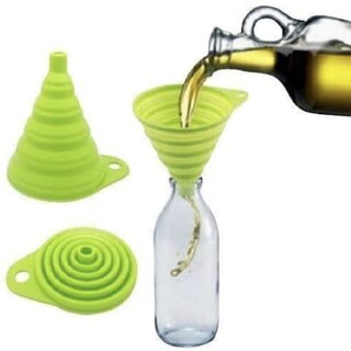 Foldable Silicone Funnel, Multicolor - Cookware | Buy online on ZillyBuy