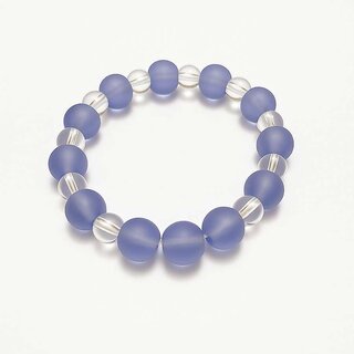 Techiefox Aesthetic Frosted Finish Purple Bead Bracelet  Premium Plastic Beaded Hand Ornament with Translucent Spacers - Bangles & Bracelets | Buy online on ZillyBuy