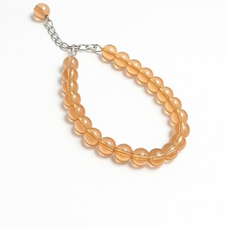 Techiefox Elegant Amber-Toned Beaded Bracelet for Women and Girls  Handcrafted Fashion Jewelry with Adjustable Chain - Bangles & Bracelets | Buy online on ZillyBuy