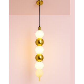 Chanya Haus Pendant LED Light with Golden Aluminium and Adjustable Colors  Warm White, Cool White  Cool Daylight