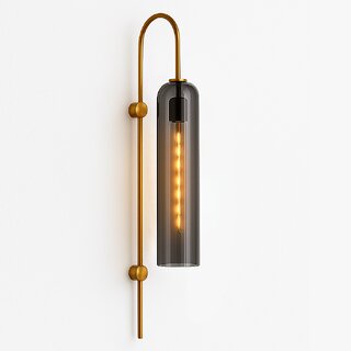 Chanya Haus Glass Design CLF Wall Light in Golden Finish Body with Triple Color  Warm White, Cool White  Cool Daylight
