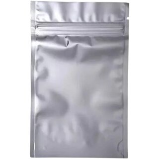 69 Polyester Plain Silver Pouch Bag - 10 Pcs Pack