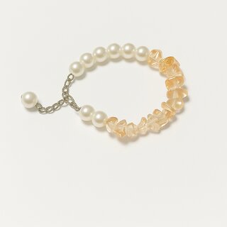 Techiefox Adjustable Bracelet with Classic Pearls and Contemporary Plastic Beads - Bangles & Bracelets | Buy online on ZillyBuy