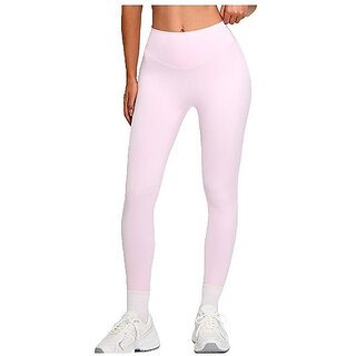 sherox ankle length western wear legging pink solid 