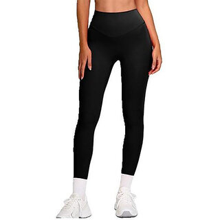 sherox ankle length western wear legging black solid 