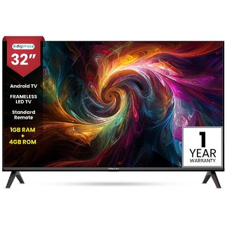 Digimate 32 inches HD Ready Android TV 2025 Edition with Remote (DG-LED-3201, Black) 1 Year Warranty - Smart TV | Buy online on ZillyBuy