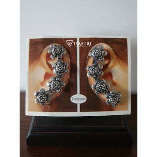 Vivastri  Oxidised Silver Alloy Earcuff,Cuff Earrings for Women & Girls [VIVA2793ERG] (Pack of- 1 Pair Earring) - Earrings | Buy online on ZillyBuy