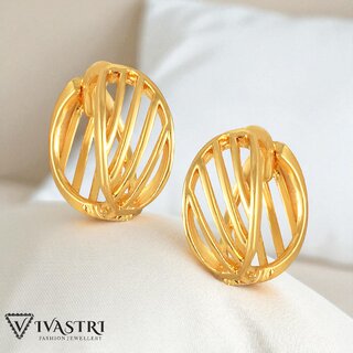 Vivastri Stylish Alloy Gold Plated Bali Earrings for Women & Girls [VIVA2549ERG] - Earrings | Buy online on ZillyBuy