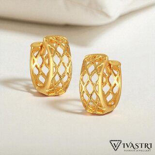 Vivastri Stylish Alloy Gold Plated Bali Earrings for Women & Girls [VIVA2550ERG] - Earrings | Buy online on ZillyBuy