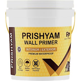 Prishyam Exterior  Interior Wall Paint Primer, (20 Liters  White)