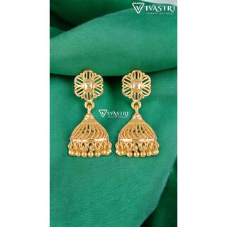 Vivastri Twinkling Bejeweled Screw Jhumki Earring for Women and Girls [VIVA2667ERG] - Earrings | Buy online on ZillyBuy