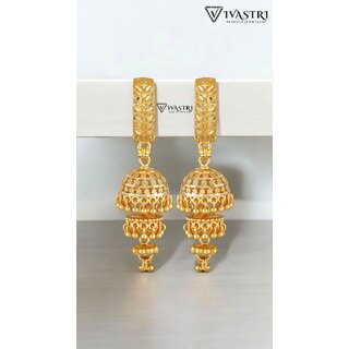 Vivastri Twinkling Bejeweled Clip On Jhumki Earring for Women and Girls [VIVA2669ERG] - Earrings | Buy online on ZillyBuy