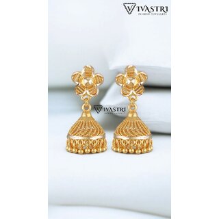 Vivastri Shimmering Bejeweled Screw Jhumka Earring for Women and Girls [VIVA2680ERG] - Earrings | Buy online on ZillyBuy