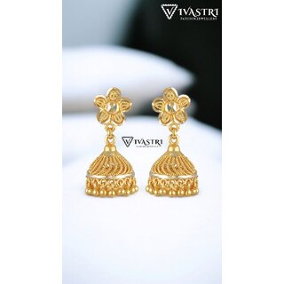 Vivastri Shimmering Charming Screw Jhumka Earring for Women and Girls [VIVA2681ERG] - Earrings | Buy online on ZillyBuy