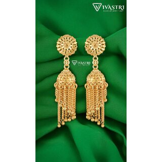 Vivastri Elite Charming Screw Jhumka Earring for Women and Girls [VIVA2683ERG] - Earrings | Buy online on ZillyBuy