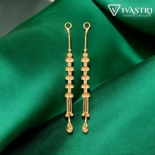 Vivastri Shimmering CharmingLong Jhumka drop Earring for Women and Girls [VIVA2686ERG] - Earrings | Buy online on ZillyBuy