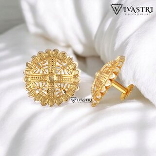 Vivastri Shimmering Glittering stud Earring for Women and Girls [VIVA2687ERG] - Earrings | Buy online on ZillyBuy