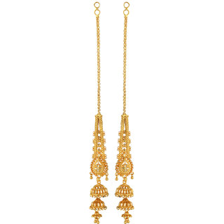 Vivastri Elegant Twinkling Beautiful Kaanchain jhumki Earring for Women and Girls [VIVA2715ERG] - Earrings | Buy online on ZillyBuy