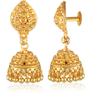 Vivastri Shimmering Charming Screw Jhumka Earring for Women and Girls [VIVA2731ERG] - Earrings | Buy online on ZillyBuy