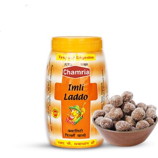 (Pack of 1) Chamria Imli Laddu  Khatta Meetha Digestive Candy Tamarind Goli for Gas  Indigestion Relief - 100g